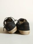 Golden Goose V-Star Men V-Star Sneakers In Midnight-Blue Denim With Black Leather Star And Toe - 4