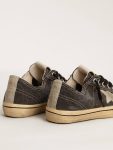 Golden Goose V-Star Men's V-Star Ltd In Black Canvas With Ice-Gray Star And Heel Men - 5