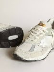 Golden Goose White Dad-Star Men's Dad-Star In White And Gray Suede And White Leather Star Men - 4