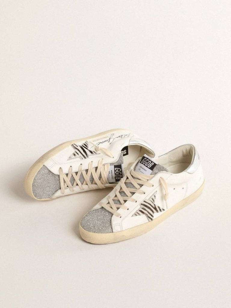 Golden Goose White Super-Star Super-Star Ltd With Silver Swarovski Crystal Tongue Women - 2
