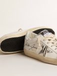 Golden Goose White Super-Star Super-Star Ltd With Silver Swarovski Crystal Tongue Women - 3