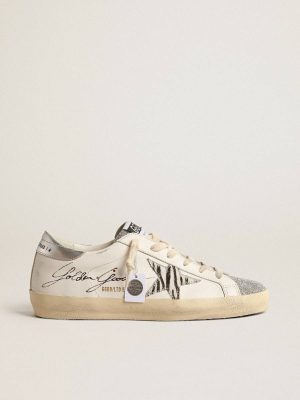 Golden Goose White Super-Star Super-Star Ltd With Silver Swarovski Crystal Tongue Women - 1