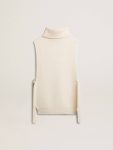 Golden Goose White Unisex White High-Neck Sleeveless Sweater In Ribbed Wool Knitwear Women - 2