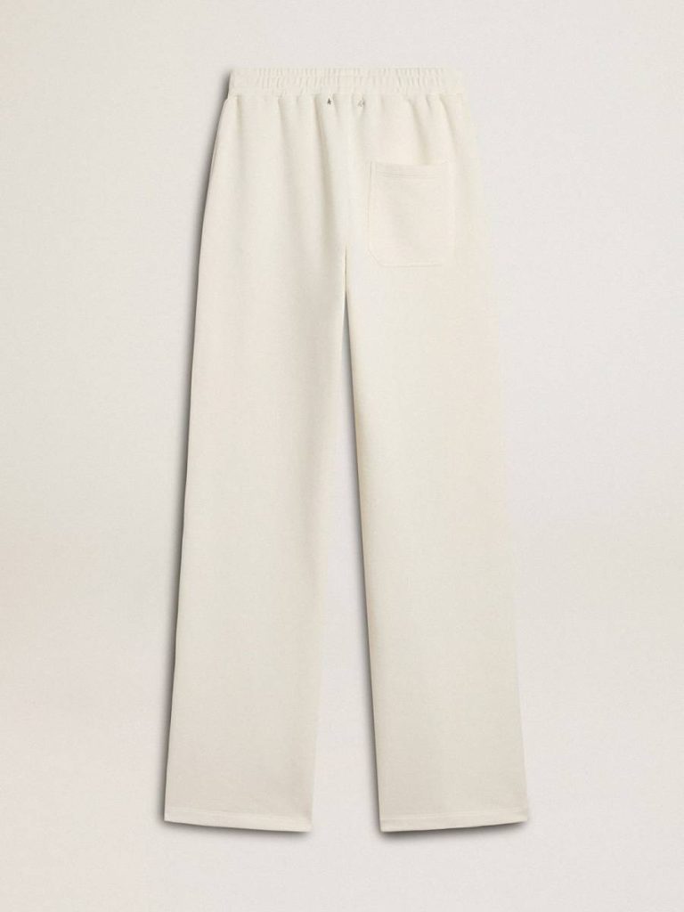 Golden Goose Women Jeans & Pants White Women’s White Cotton Joggers - 2