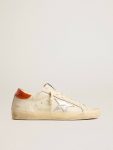 Golden Goose Women Super-Star Ltd With Silver Leather Star And Croc-Print Leather Heel Tab Super-Star White - 1