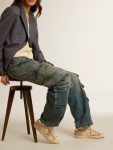 Golden Goose Women Super-Star Woman's Super-Star In Pale Pink Suede With Suede Star And Platinum Heel Tab - 3