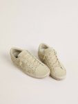 Golden Goose Women Super-Star Women’s Super-Star In Beige Suede With Pearls And Swarovski Crystals - 2