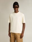 Golden Goose Women T-Shirts & Tops T-Shirt In Aged White With Reverse Logo On The Back - Jersey Capsule Aged White - 3