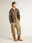 Golden Goose Women Taupe Pink T-Shirts & Tops Taupe Pink-Colored Cotton Piquet Cropped Polo Shirt - 3