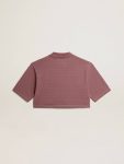 Golden Goose Women Taupe Pink T-Shirts & Tops Taupe Pink-Colored Cotton Piquet Cropped Polo Shirt - 5