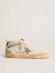 Golden Goose Women White Mid Star Mid Star Ltd With Glitter Star And Metallic Leather Flash - 1