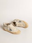 Golden Goose Women White Mid Star Mid Star Ltd With Glitter Star And Metallic Leather Flash - 2