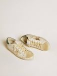 Golden Goose Women White Super-Star Women’s Super-Star Ltd With Leather Star And Swarovski Crystal Heel Tab - 2