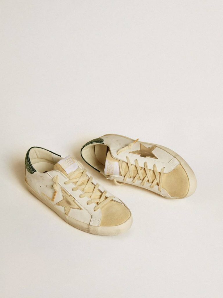 Golden Goose Women White Super-Star Women’s Super-Star Ltd With Leather Star And Swarovski Crystal Heel Tab - 2