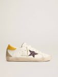 Golden Goose Women Women’s Bio-Based Super-Star With Red Glitter Star And Leather Heel Tab Super-Star - 1