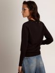Golden Goose Women Women's Round-Neck Sweater In Black Wool Knitwear Black - 4