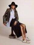 Golden Goose Women Women's Super-Star With Black Heel Tab And Metal Stud Lettering Super-Star - 3