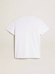 Golden Goose Women Women’s White T-Shirt With Burgundy Star On The Front T-Shirts & Tops White - 2