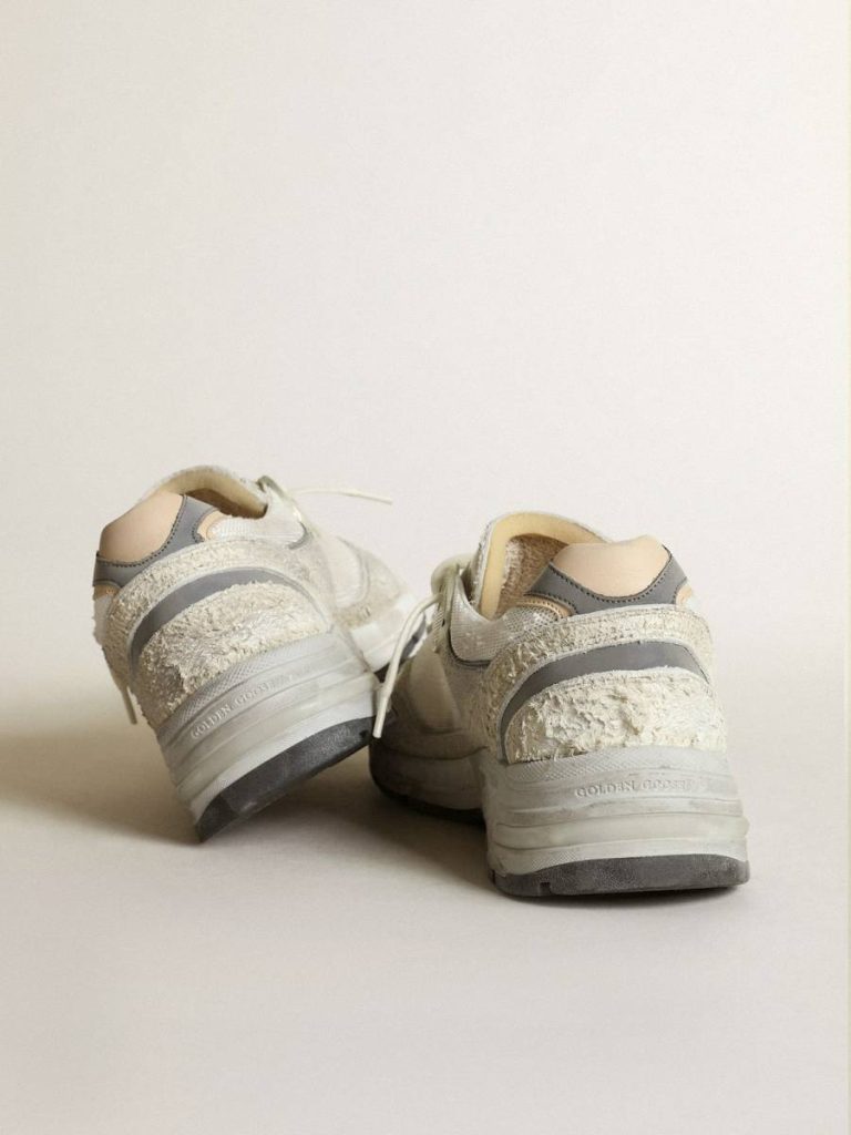 Golden Goose Women's Dad-Star In White Mesh And Suede Dad-Star Women - 5
