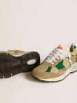 Golden Goose Women’s Dad-Star Lab In Nylon With Green Leather Star And Suede Inserts Dad-Star Women - 3