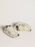 Golden Goose Women’s Marathon With White Nylon Upper And Silver Star Women Marathon - 2