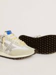 Golden Goose Women’s Marathon With White Nylon Upper And Silver Star Women Marathon - 3
