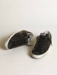 Golden Goose Women's Super-Star In Black Nappa With Black Star And Glitter Heel Tab Super-Star Women - 2
