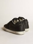 Golden Goose Women's Super-Star In Black Nappa With Black Star And Glitter Heel Tab Super-Star Women - 4