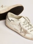 Golden Goose Women's Super-Star With Silver Heel Tab And Metal Stud Lettering Super-Star Women - 3
