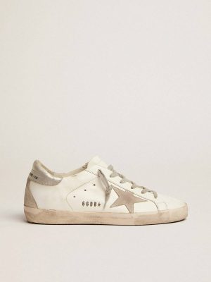 Golden Goose Women's Super-Star With Silver Heel Tab And Metal Stud Lettering Super-Star Women - 1