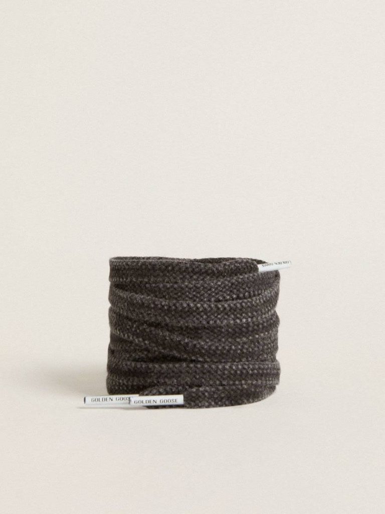 Golden Goose Worn-Black Cotton Laces With Logoed Aglet Laces Women Worn Black - 1