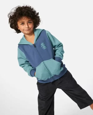 Grom Energy Zip Through Hood Kids Rip Curl Hoodies & Fleece - 1