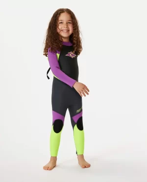 Groms Omega 4/3 Back Zip Fullsuit Wetsuit Kids Fullsuits Rip Curl - 1