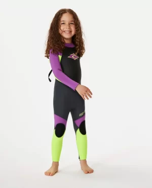 Groms Omega Back Zip 3/2Mm Fullsuit Wetsuit Kids Springsuits Rip Curl - 1