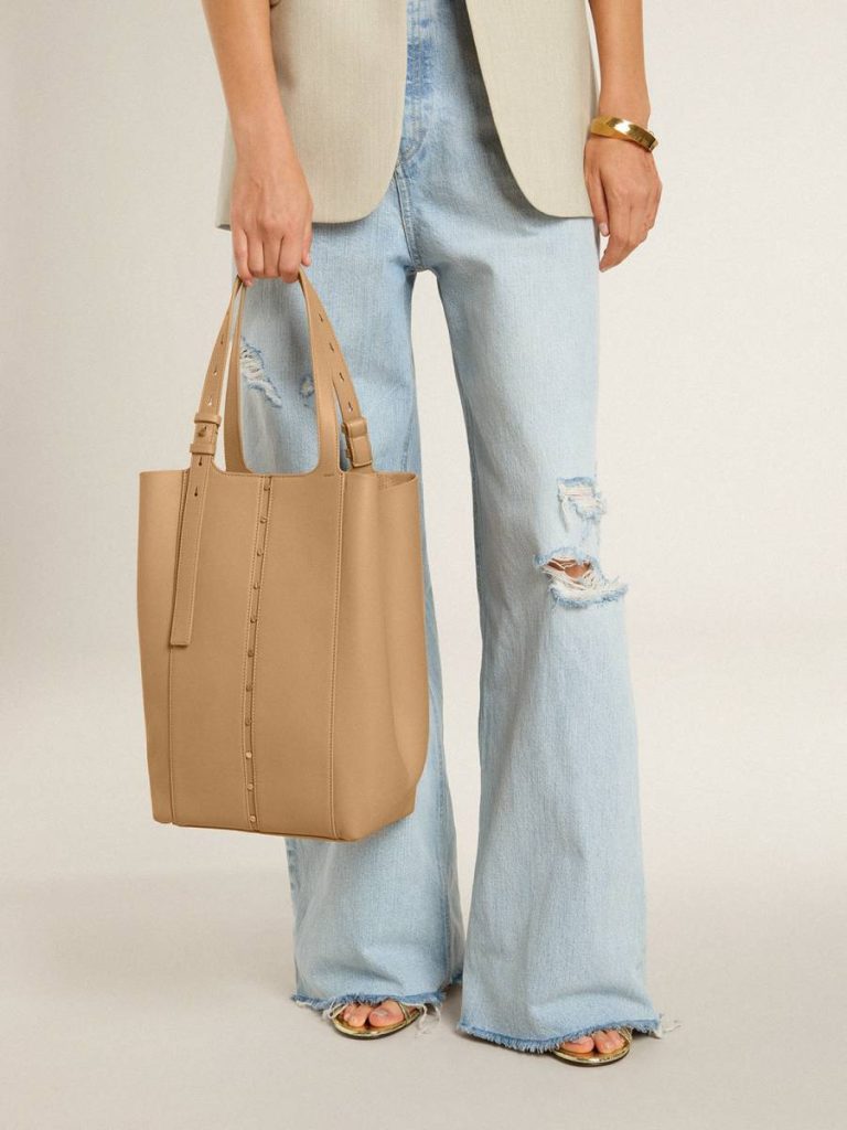 Handle Bags 24/7 Bag In Cappuccino-Colored Leather With Adjustable Handles Golden Goose Women Cappuccino - 3