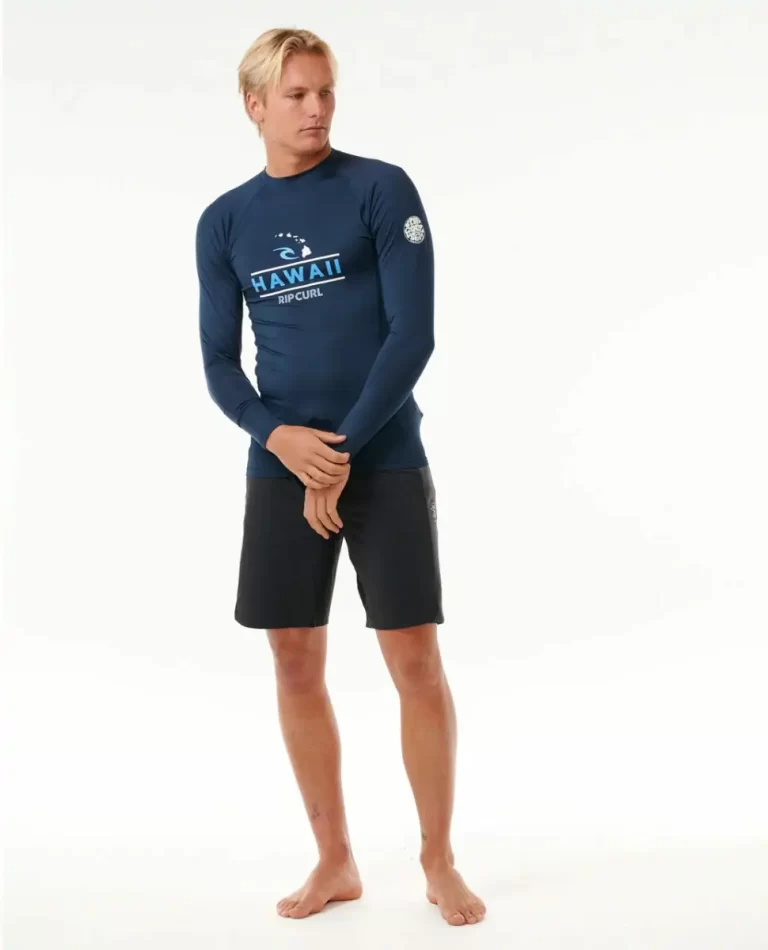 Hawaii Upf50  Performance Long Sleeve Rash Guard Men Rash Guards Rip Curl - 4