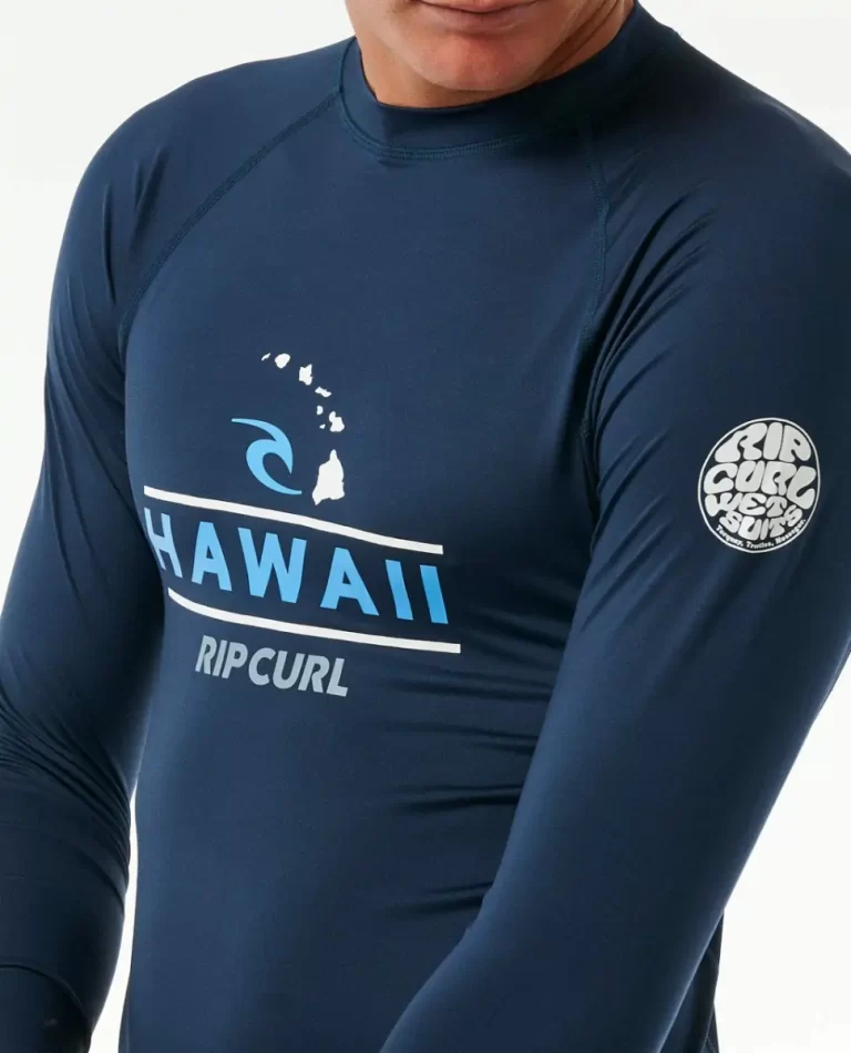 Hawaii Upf50  Performance Long Sleeve Rash Guard Men Rash Guards Rip Curl - 5
