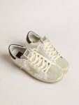 Hi Star Golden Goose Hi Star With Swarovski Crystal Star And Black Heel Tab White Women - 2