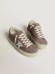 Hi Star In Suede With Silver Leather Star And Leather Heel Tab Golden Goose Hi Star Women - 2
