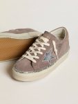 Hi Star In Suede With Silver Leather Star And Leather Heel Tab Golden Goose Hi Star Women - 3