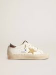 Hi Star With Swarovski Crystal Star And Silver Leather Heel Tab Women Hi Star White Golden Goose - 1