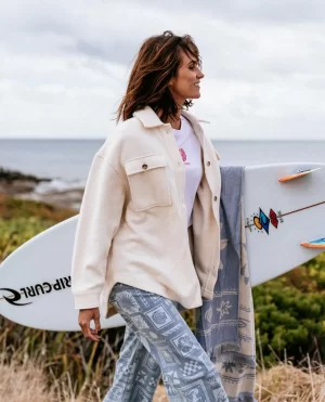 High Tide Fleece Shacket Women Jackets Rip Curl - 1