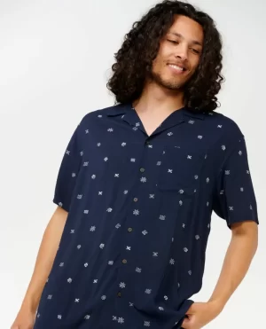 Hoffman Micro Short Sleeve Shirt Rip Curl Men Shirts & Flannels - 1