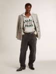 Hooded Sweatshirt In Worn Gray With Embroidered Vintage Logo Golden Goose Sweatshirts Women Gray - 3