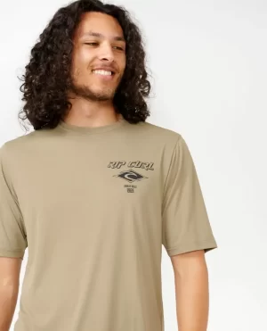 Icons Surflite Uv Short Sleeve Rash Guard Rash Guards Rip Curl Men - 1