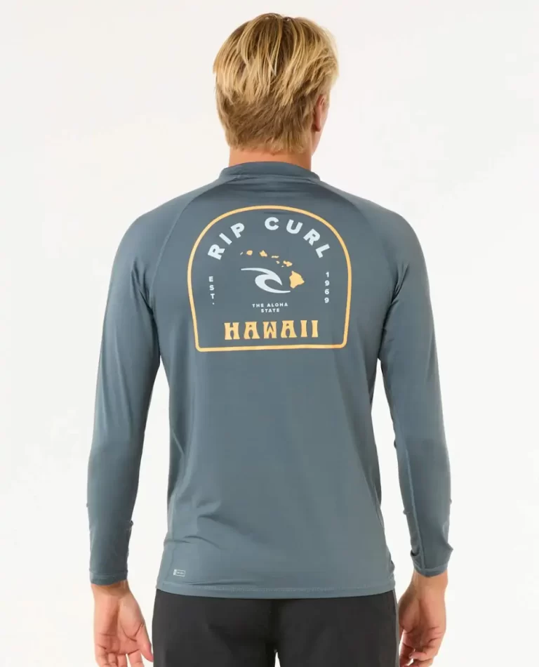 Island Vibe Upf Long Sleeve Rash Guard Men Rash Guards Rip Curl - 3