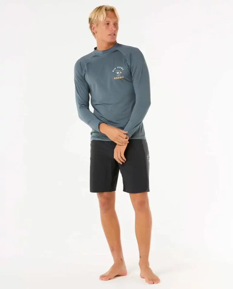 Island Vibe Upf Long Sleeve Rash Guard Men Rash Guards Rip Curl - 4
