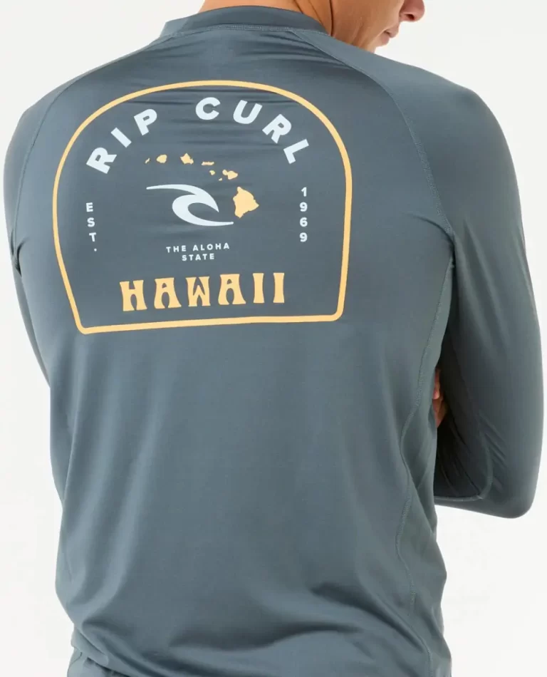 Island Vibe Upf Long Sleeve Rash Guard Men Rash Guards Rip Curl - 5