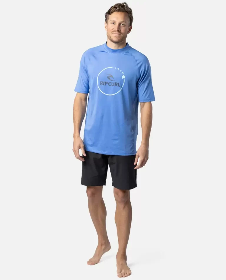 Island Vibe Upf50  Short Sleeve Rash Guard Men Rash Guards Rip Curl - 4