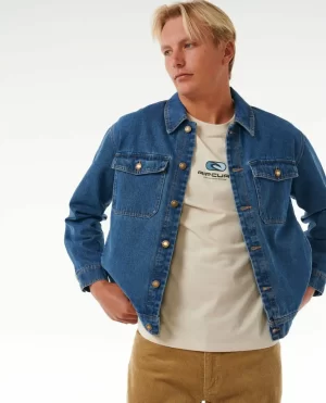 Jackets Rip Curl Classic Surf Denim Trucker Jacket Men - 1